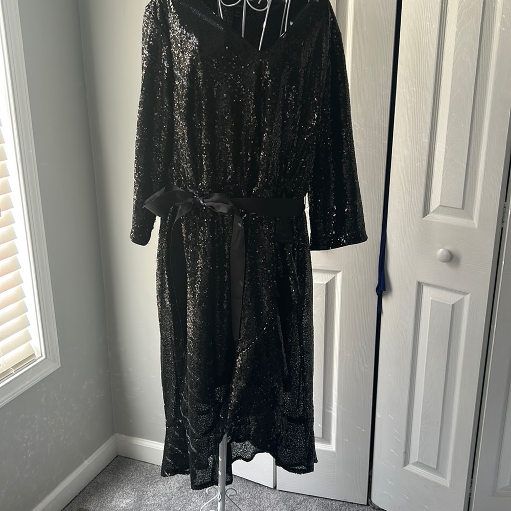 Beautiful sequined wedding holiday dress